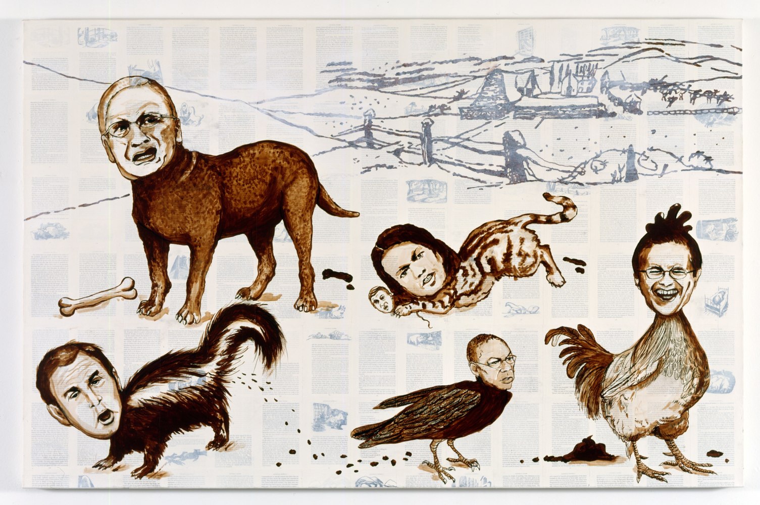 Canvas work by Tim Rollins and K.O.S.