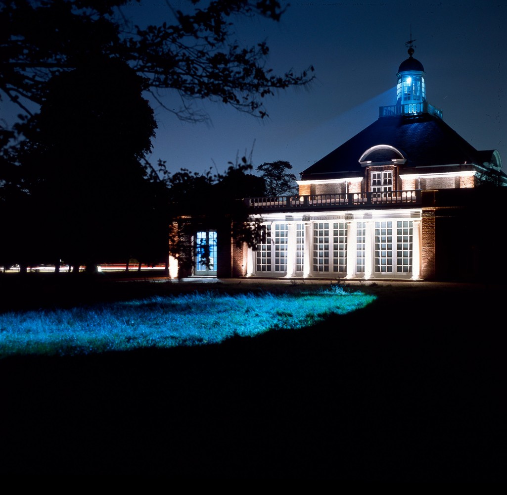 Installation view of living art installation by Doug Aitken