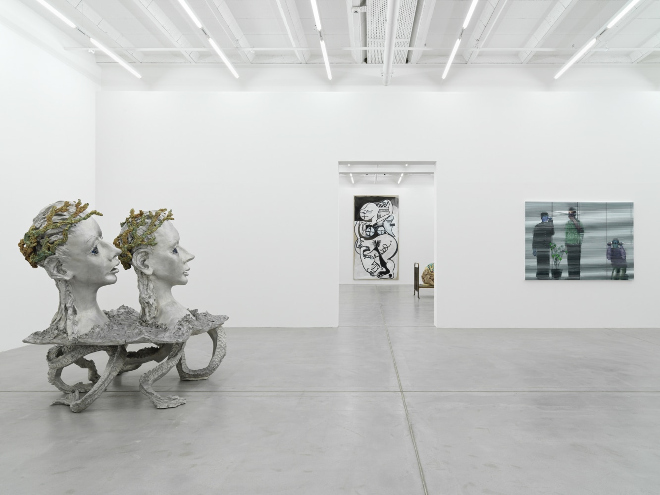 Installation view of works by various artists