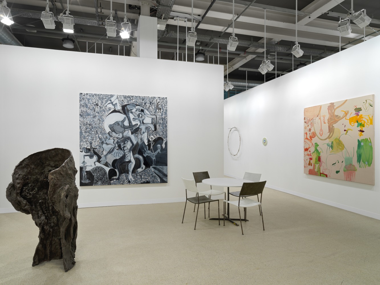 Installation view of works by various artists