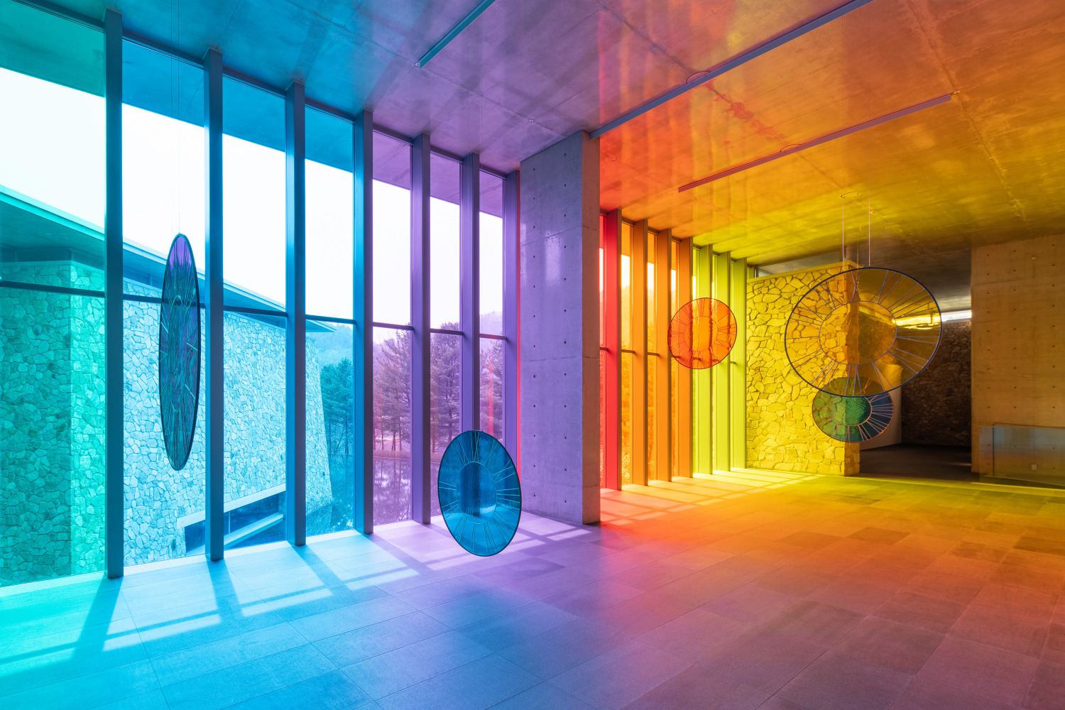 Installation view, Ugo Rondinone, BURN TO SHINE, Museum SAN, Wonju, 2024