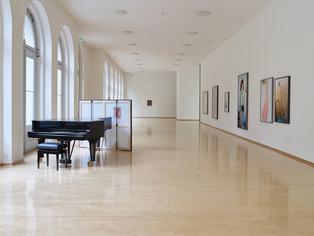 Installation view of Works by Lucas Blalock