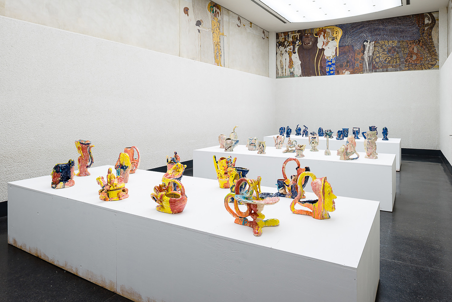 Installation view of various works by different artists