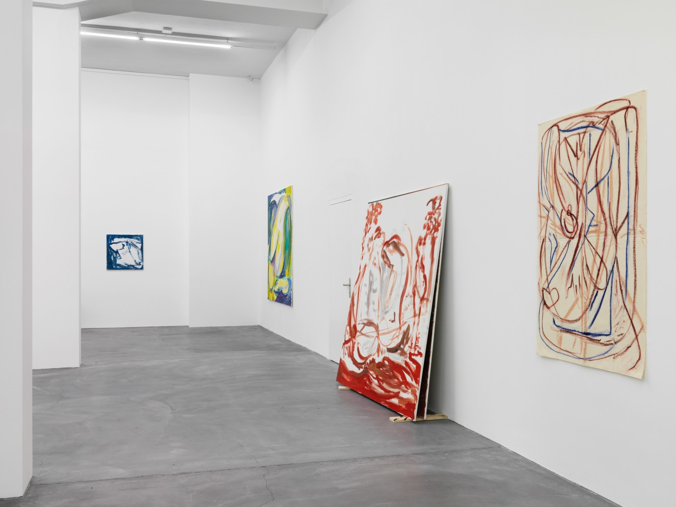 Installation view of Tamuna Sirbiladze paintings exhibition