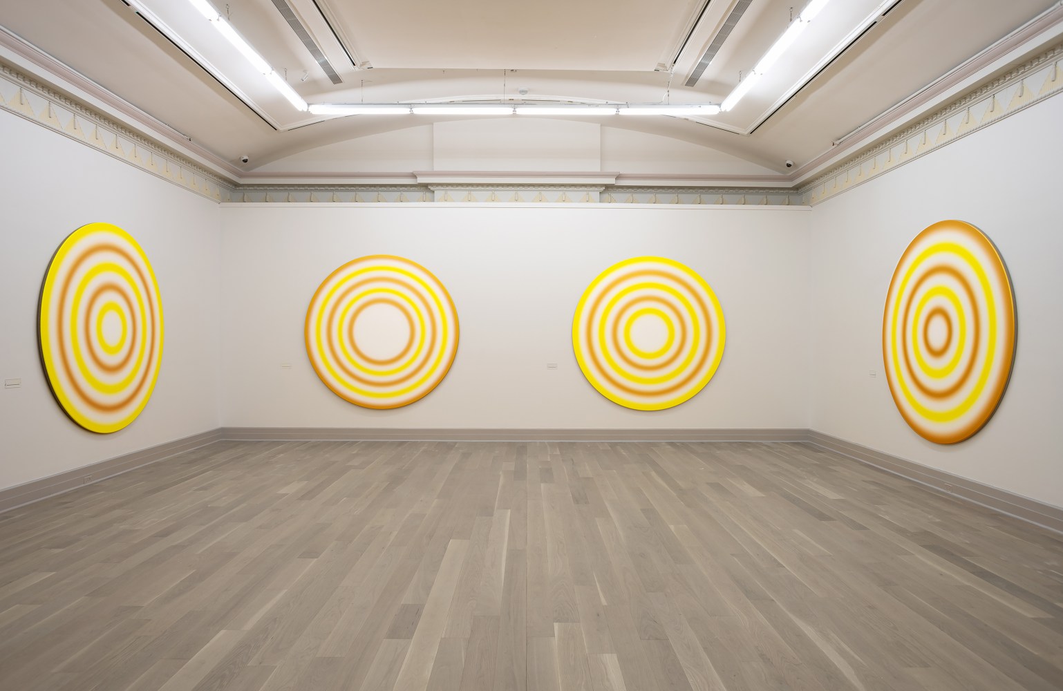 Installation view of works by Ugo Rondinone