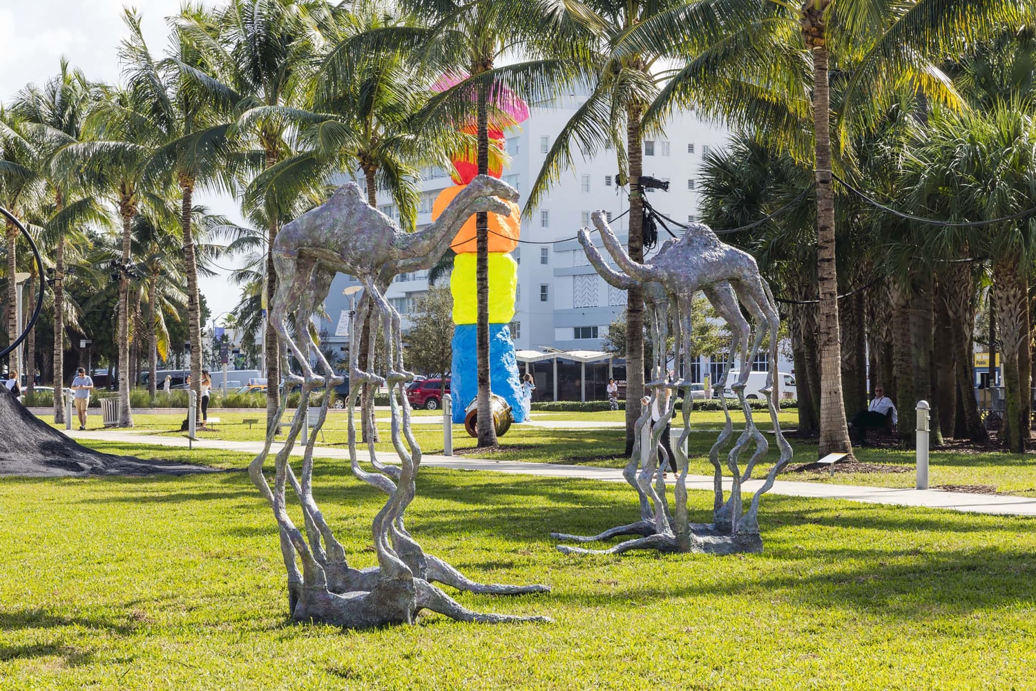 Installation view of sculptures by Jean-Marie Appriou