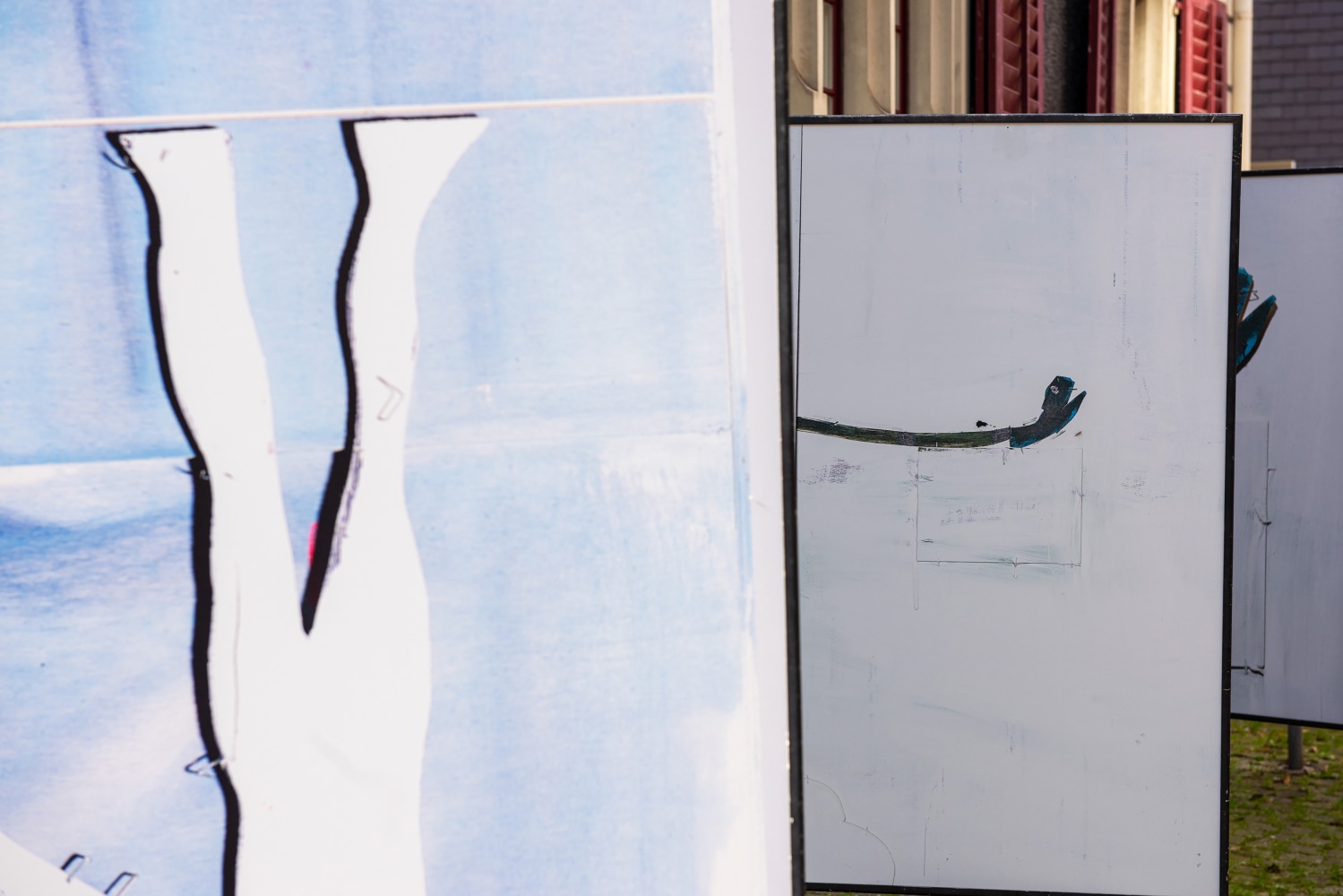 Installation view, Valentin Carron, From A to Bex, TABLEAU, Bahnhof Stadelhofen, Zurich, 2025