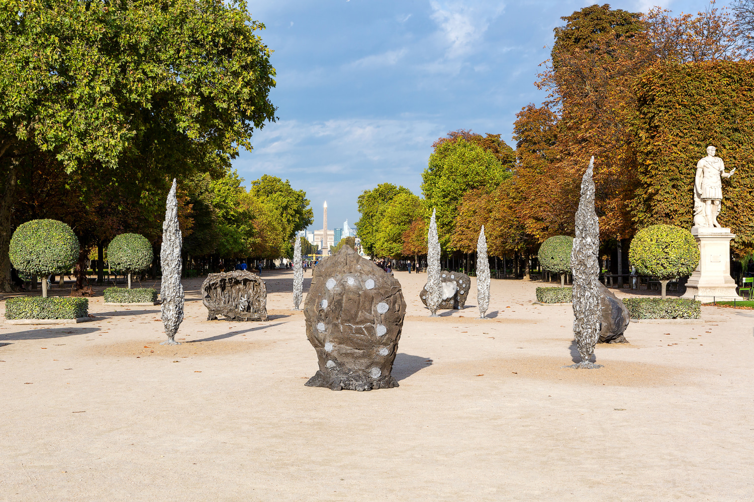 Installation view of sculptures by Jean-Marie Appriou