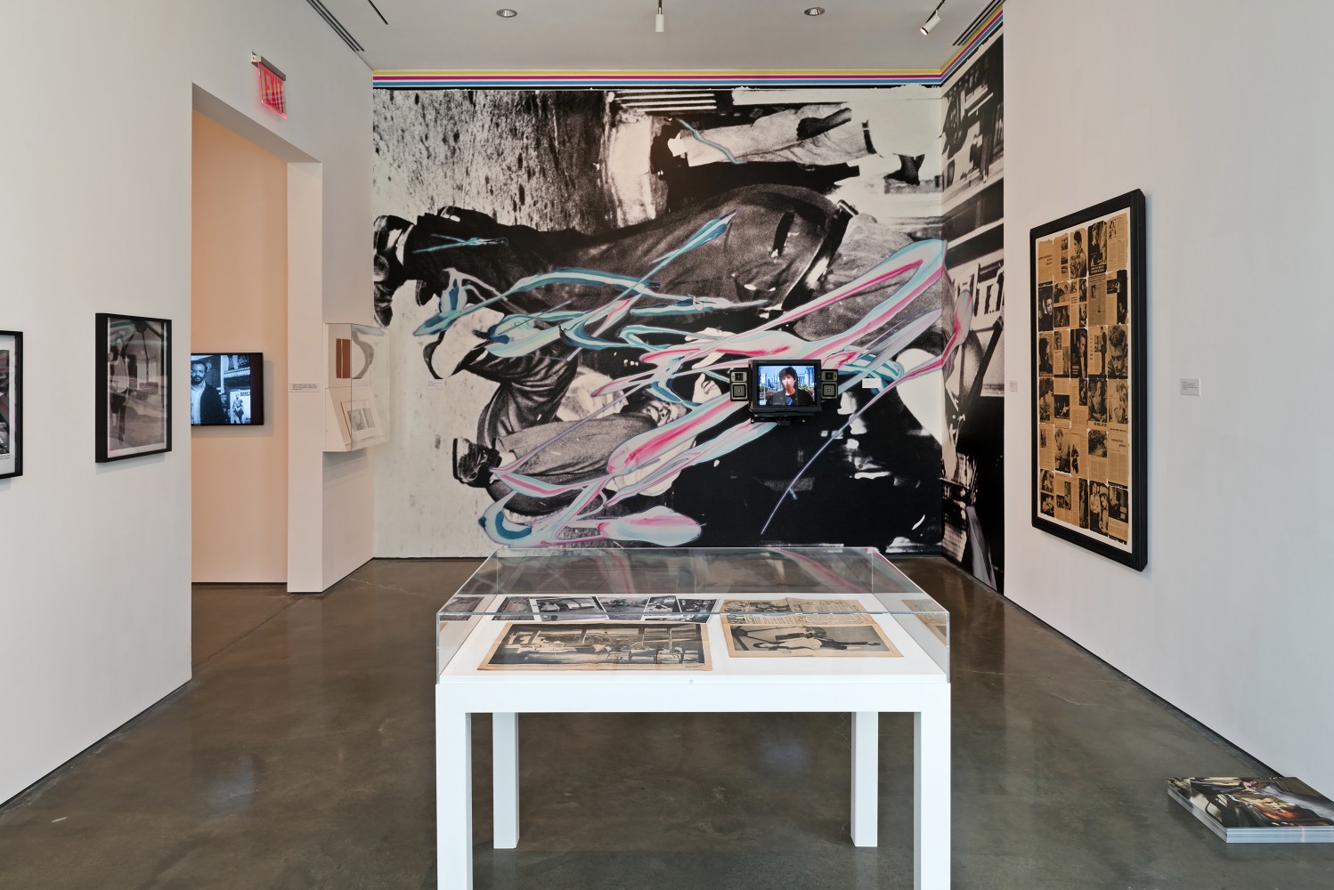 Installation view of works by Walead Beshty