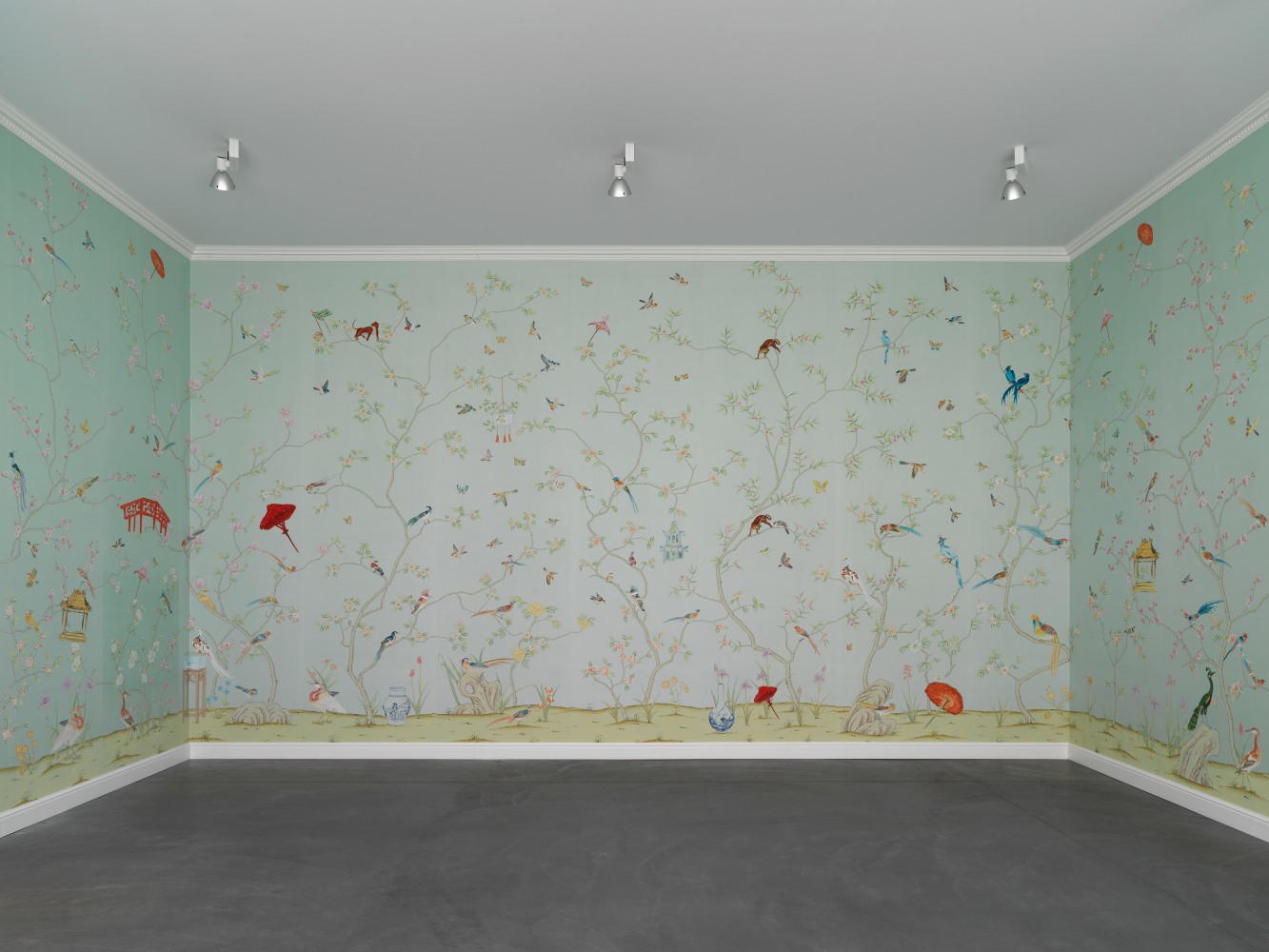 Installation view of Karen Kilimnik photography and installation exhibition