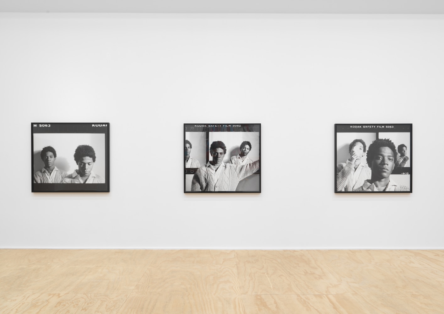 Installation view of photographs by Lee Jaffe