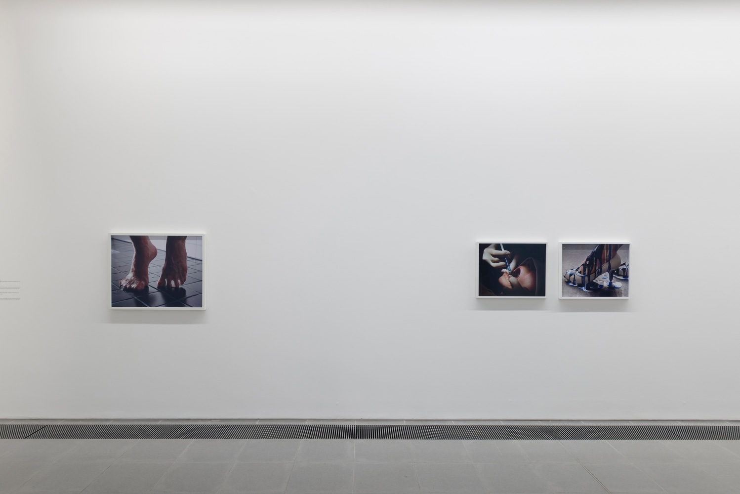 Installation view of photographs by Torbjørn Rødland
