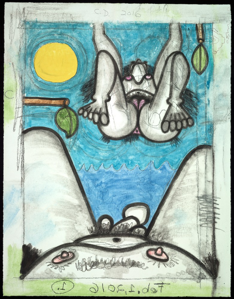 monotype by Carroll Dunham