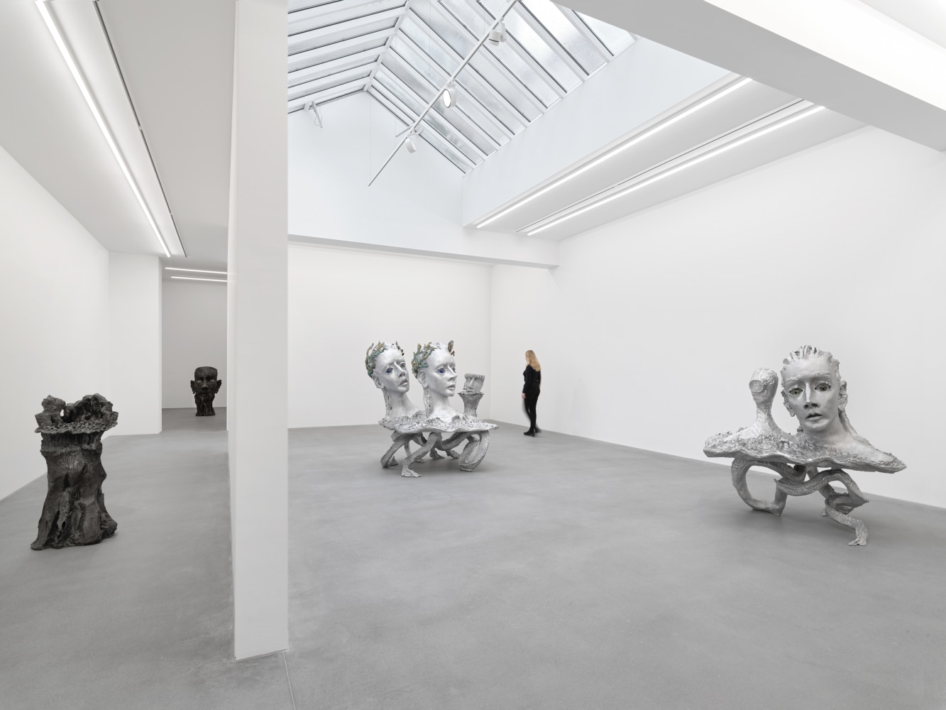 Installation view of Jean-Marie Appriou sculpture exhibition