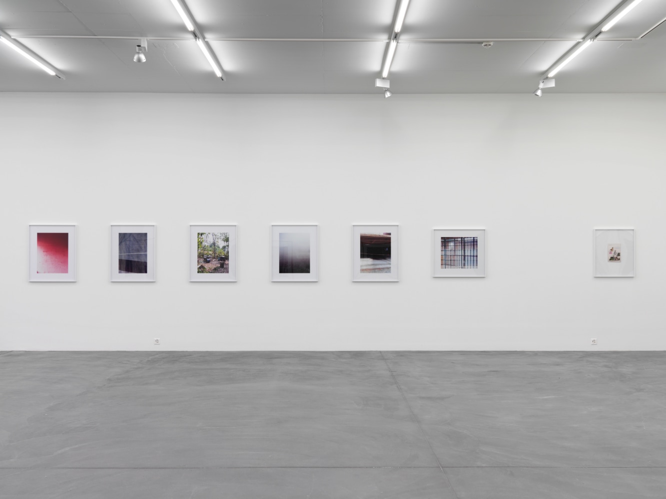 Installation view of Candida Höfer photography exhibition