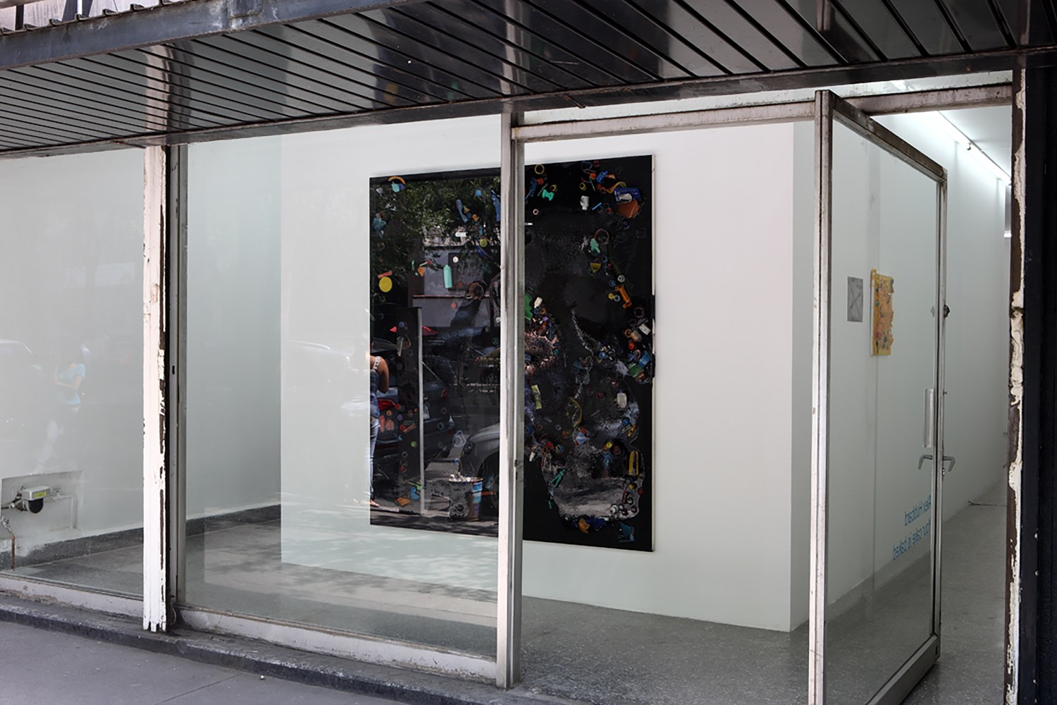 Installation view of paintings by Alex Hubbard