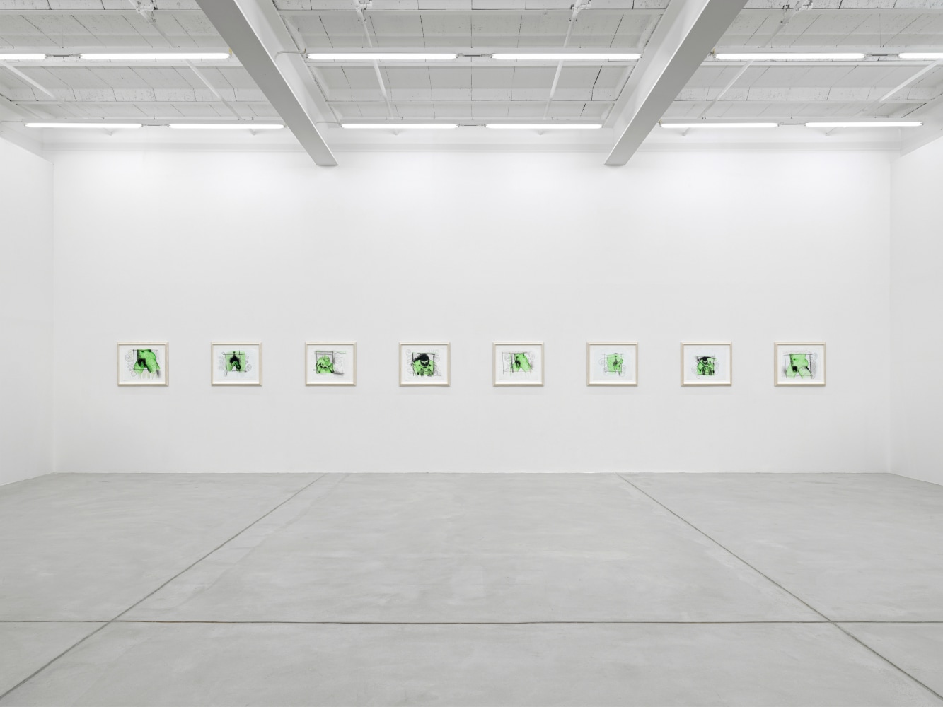 Installation view, Carroll Dunham,&amp;nbsp;Qualiascope Paintings and&amp;nbsp;Related&amp;nbsp;Drawings, Galerie Eva Presenhuber, Maag Areal, Zurich, 2021&amp;ndash;2022