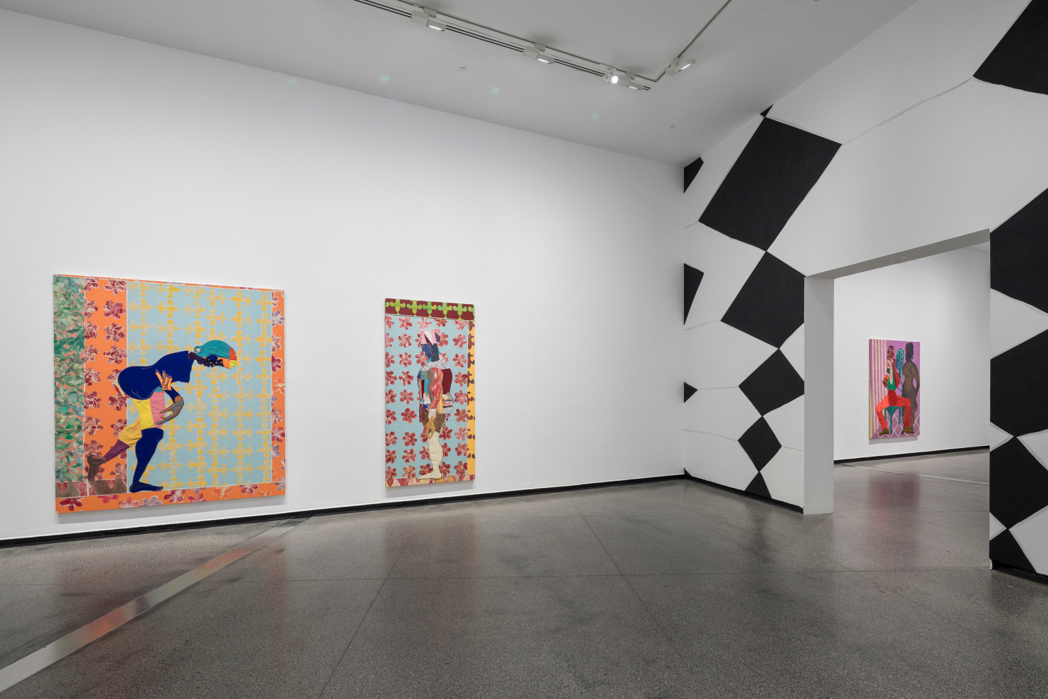 Installation view, Tschabalala Self, Skin Tight, Australian Centre for Contemporary Art, Melbourne, 2025