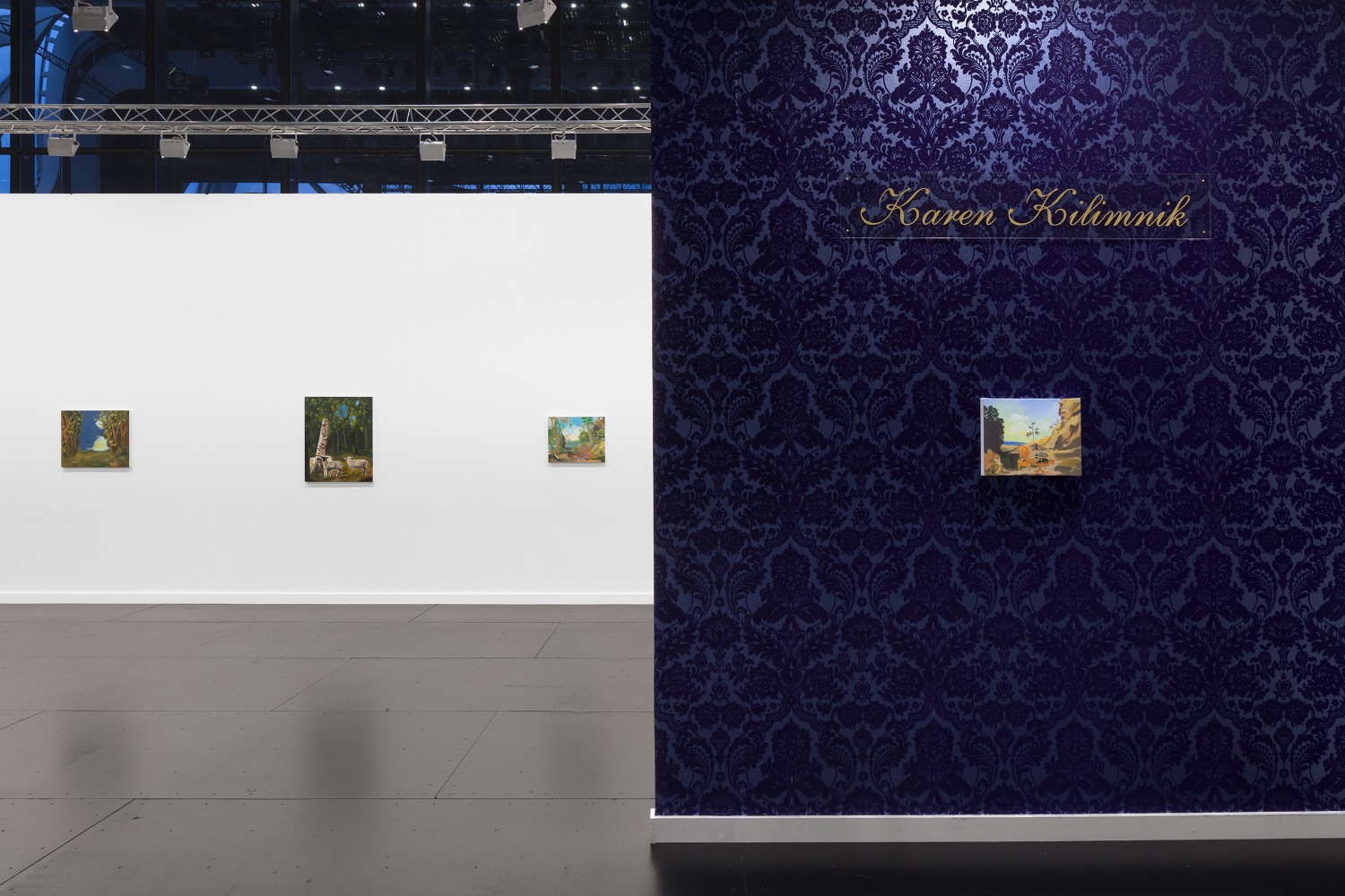 Installation view, Karen Kilimnik, Frieze New York,&amp;nbsp;2021