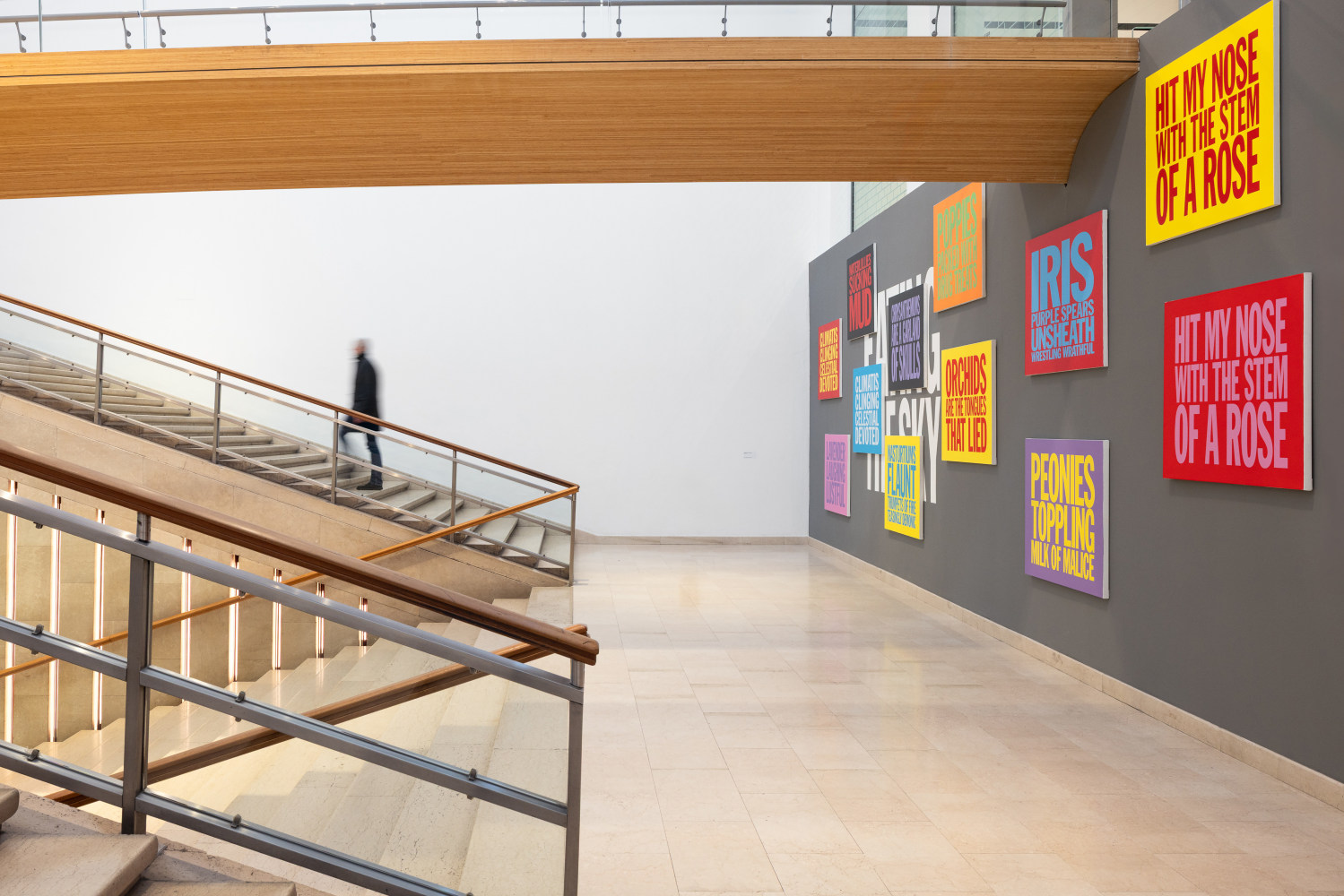 Installation view, John Giorno, a labour of LOVE, Triennale, Milan, 2025