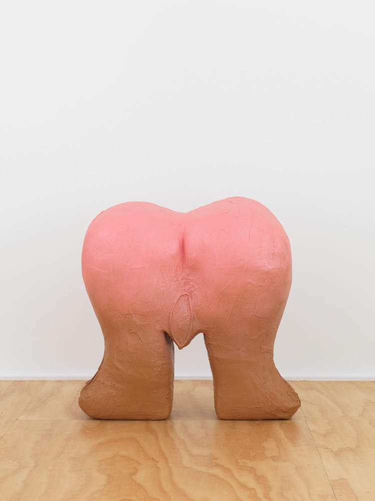 LOVESEAT PROTOTYPE 1 (BROWN BOTTOM)  2020  Plaster cast and house paint  Unique  91.5 x 96.5 x 45.5 cm / 36 x 38 x 18 inches