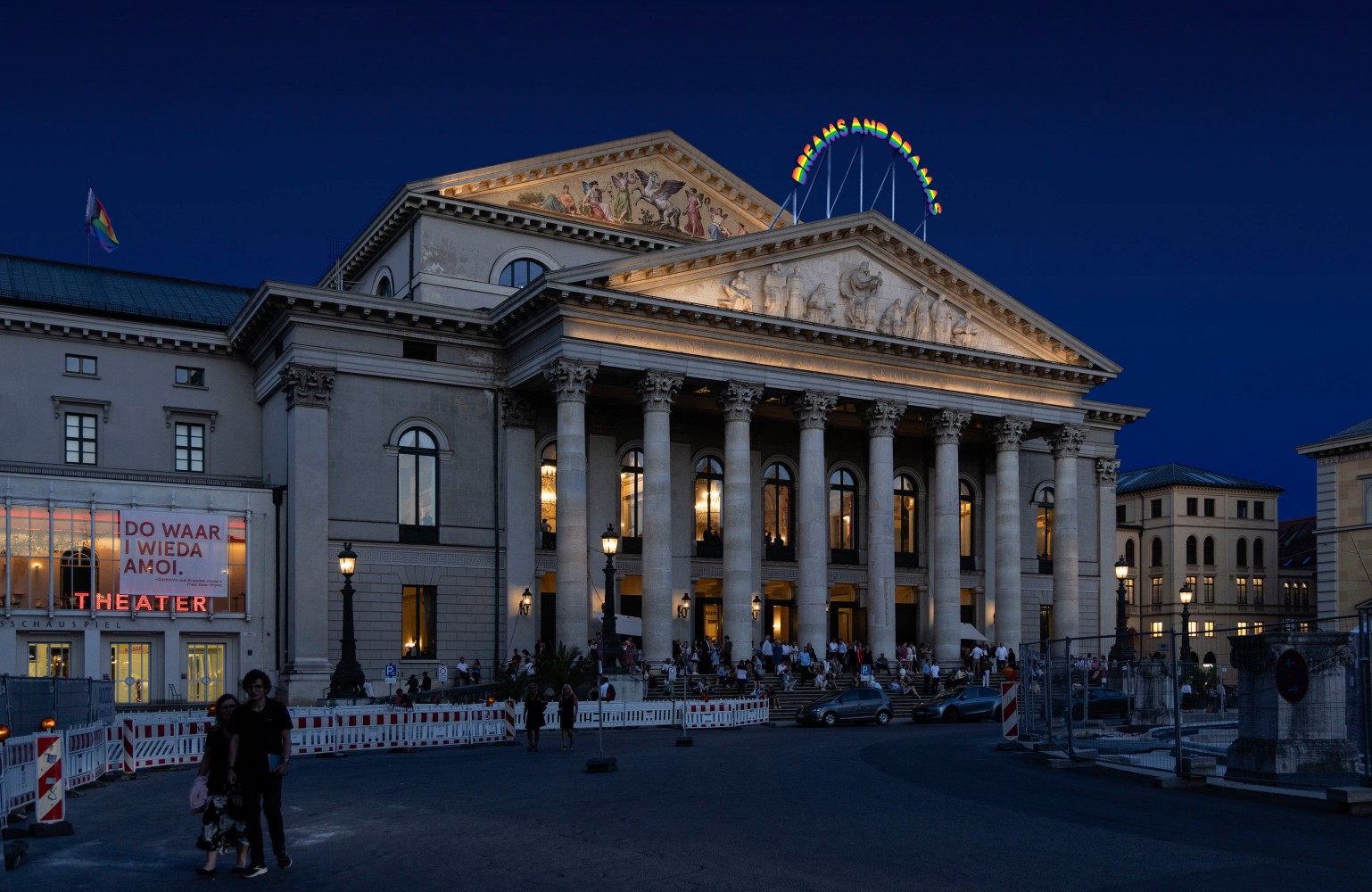 Installation view, Ugo Rondinone, Dreams and Dramas, Bayerische Staatsoper, Munich, 2025