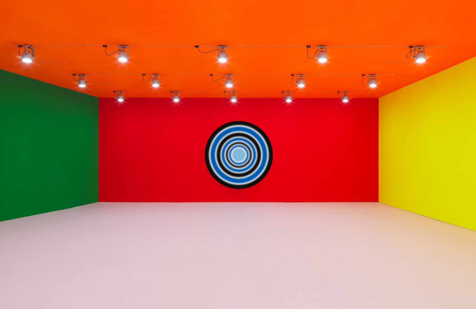 Installation view of sculptures by Ugo Rondinone