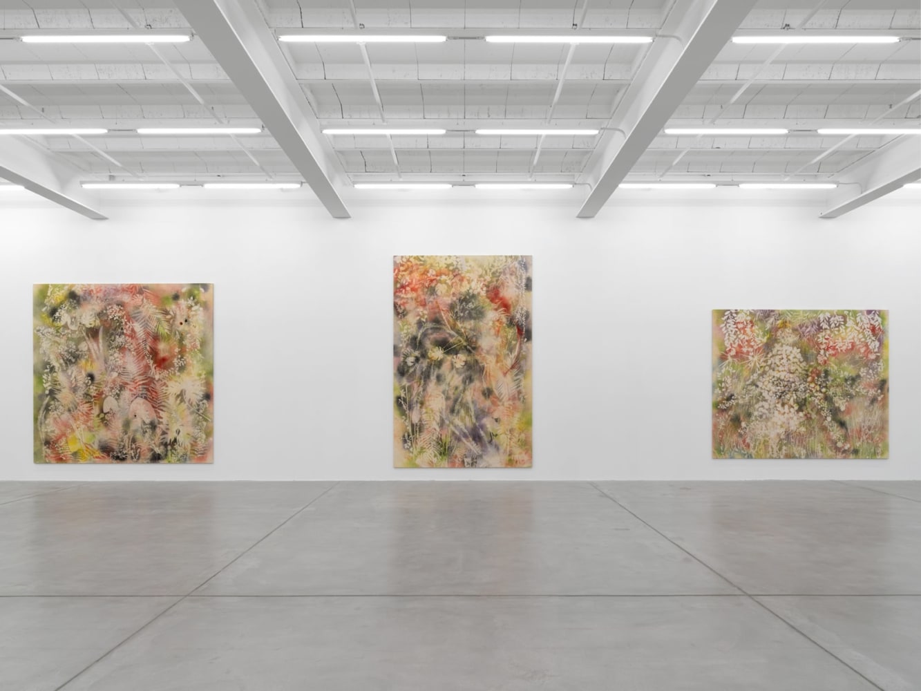 Exhibition View, Sam Falls, Galerie Eva Presenhuber, Zurich, 2021