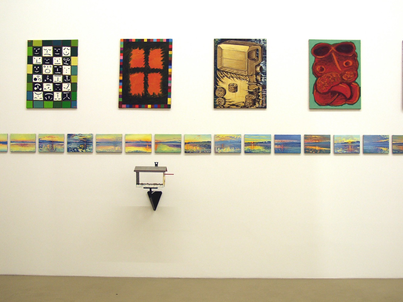 Installation view of works by Jean-Frédéric Schnyder