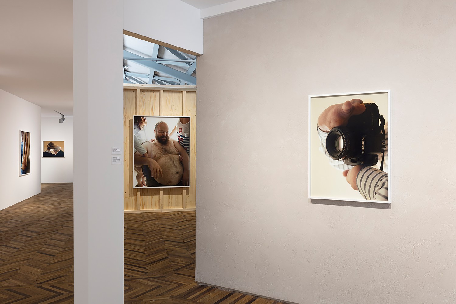 Installation view of photographs by Torbjørn Rødland