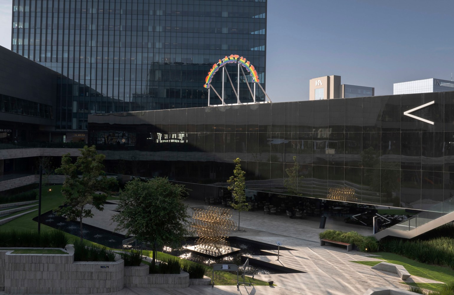 Installation view, Ugo Rondinone, long last happy, Arte Abierto, Mexico City, 2025