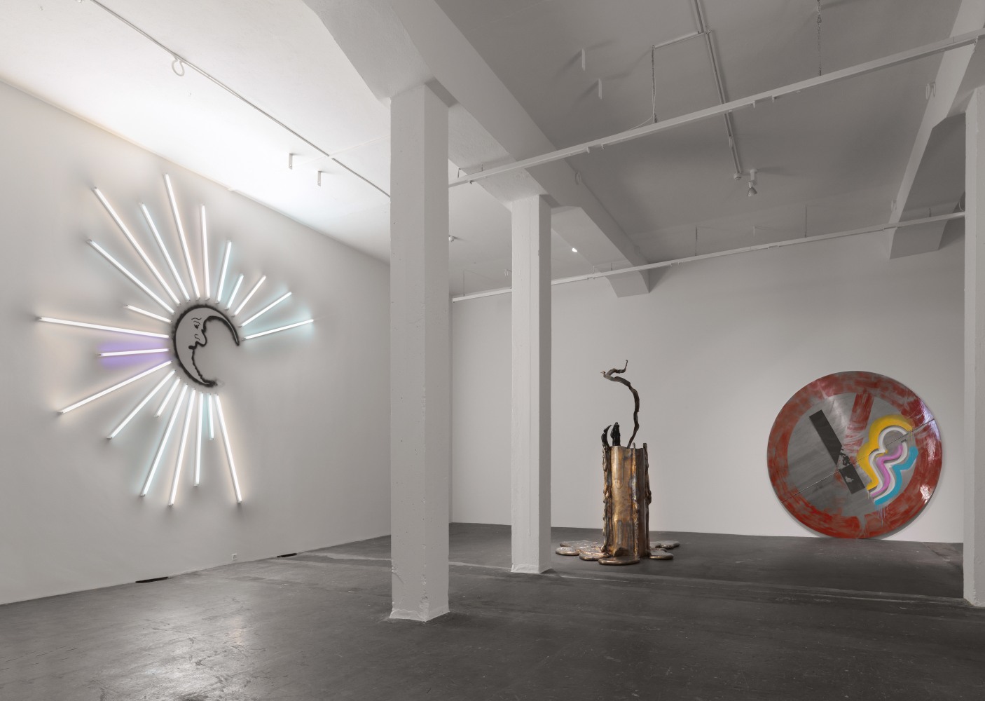 Installation view of Mark Handforth sculptures exhibition