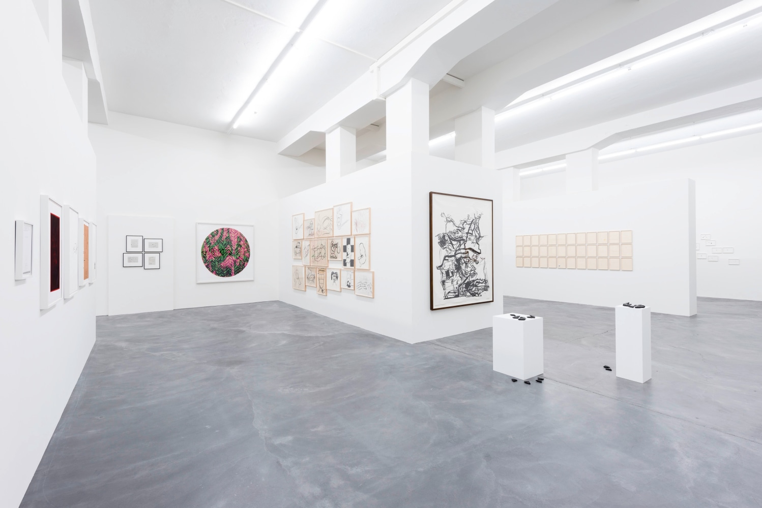 Installation view, Works on Paper, Galerie Eva Presenhuber, L&amp;ouml;wenbr&amp;auml;u Areal, Zurich, 2015