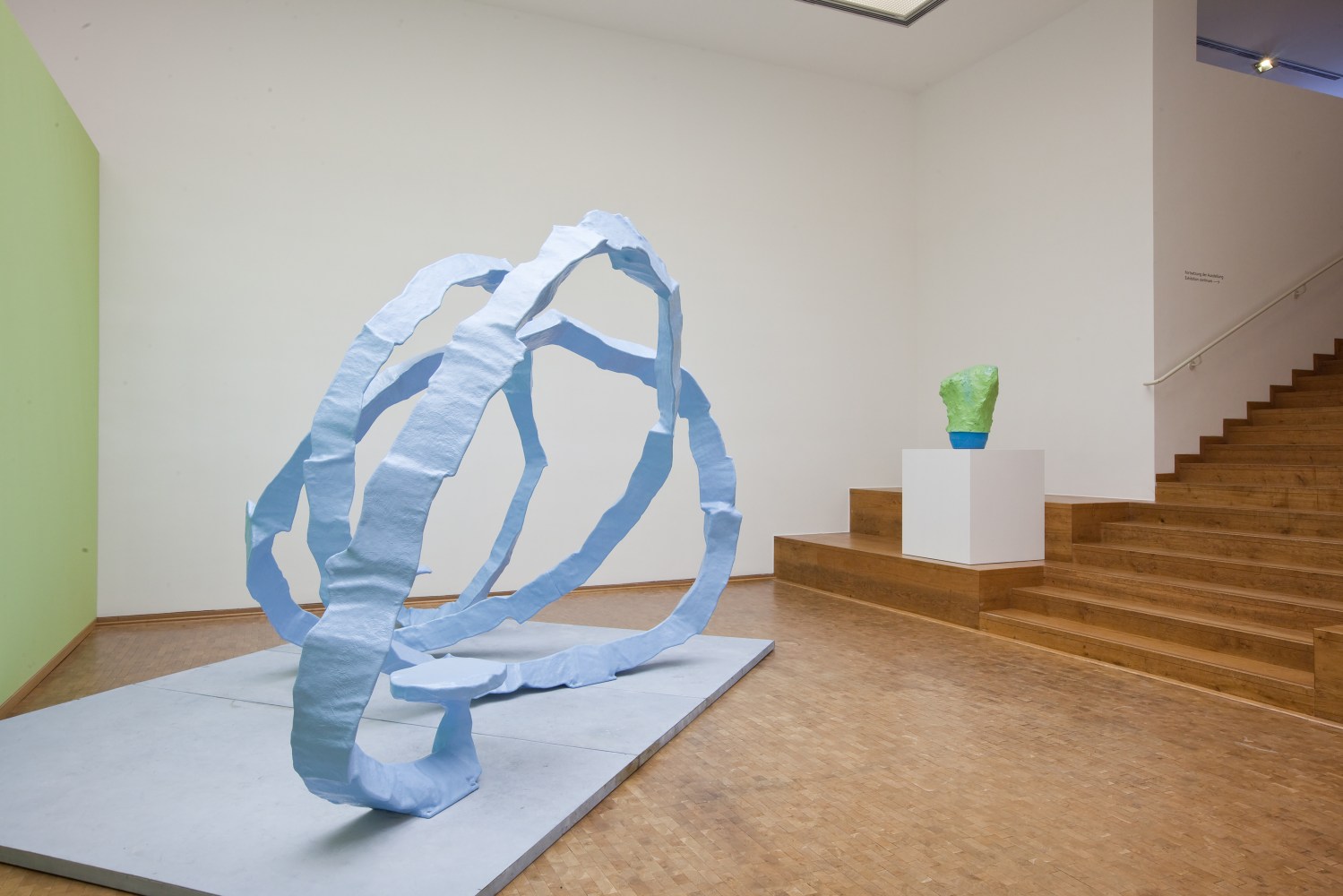 Installation view of works by Franz West