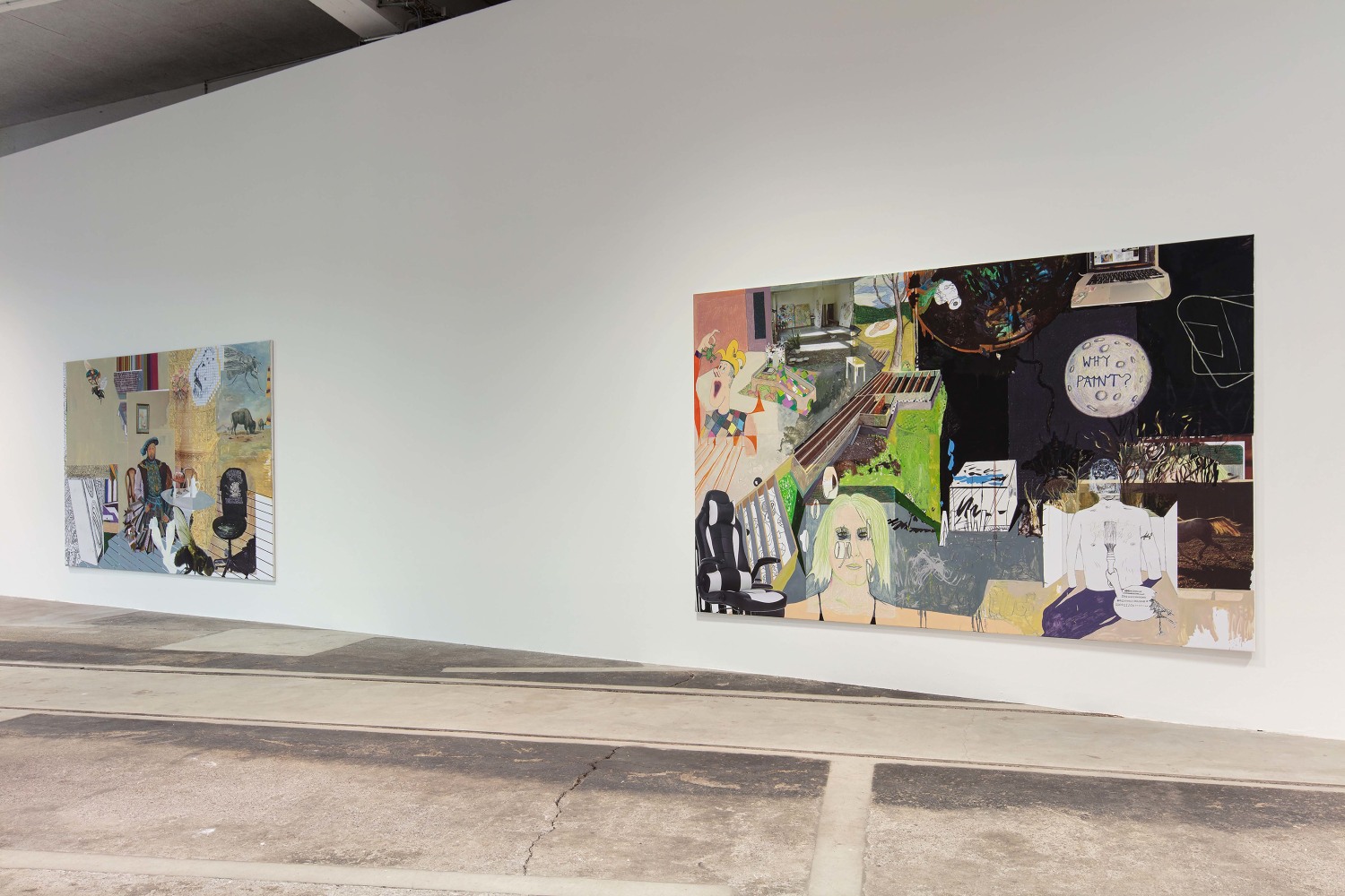 Installation view, Michael Williams, Make Plans &amp;ndash; God Applauds, Kunstmuseum St. Gallen, Lokremise, 2021