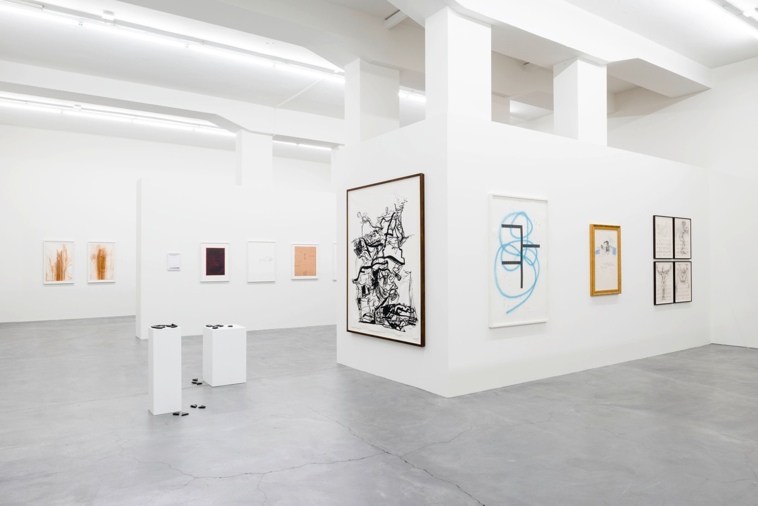 Installation view, Works on Paper, Galerie Eva Presenhuber, L&amp;ouml;wenbr&amp;auml;u Areal, Zurich, 2015