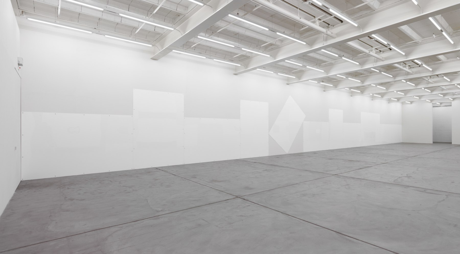 Installation view of Gerwald Rockenschaub wall painting installations and wall works