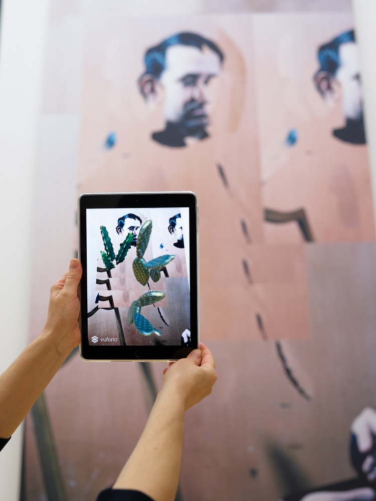 Installation view of Works by Lucas Blalock