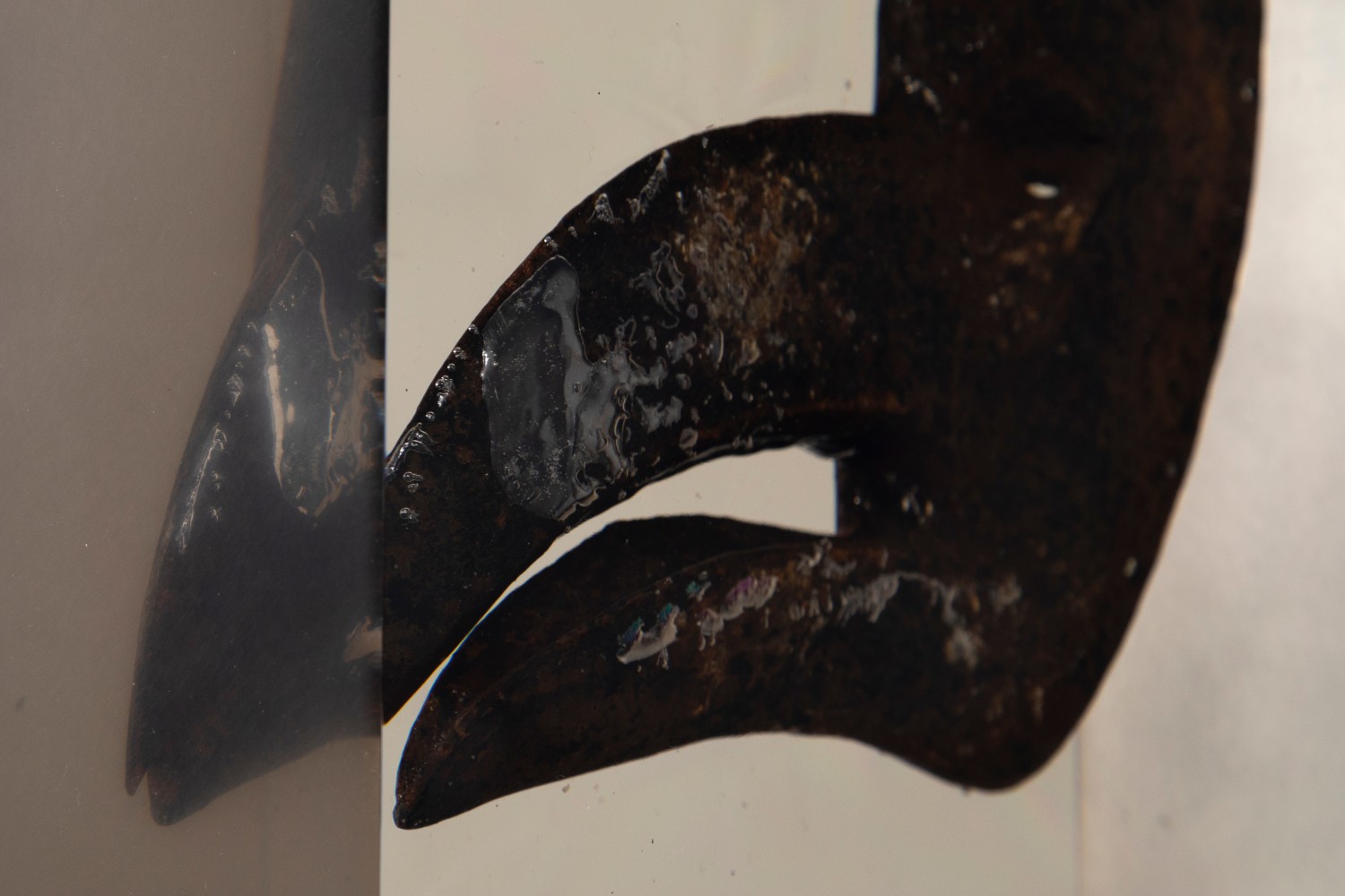 MATTHEW ANGELO HARRISON
Prey
2024
Wooden figure, polyurethane resin, steel, acrylic
Sculpture 23 x 26.5 x 16 cm / 9 x 10 3/8 x 6 1/4 in
Pedestal 112 x 21 x 29.5 cm / 44 1/8 x 8 1/4 x 11 5/8 in
HARRI60080