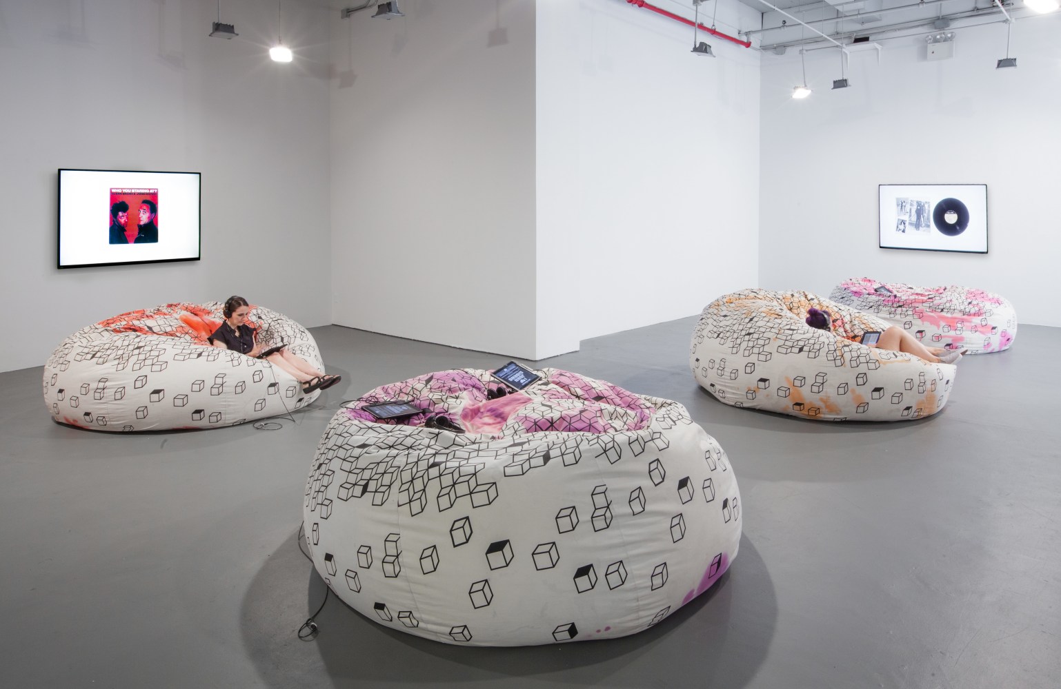 Installation view of works by John Giorno