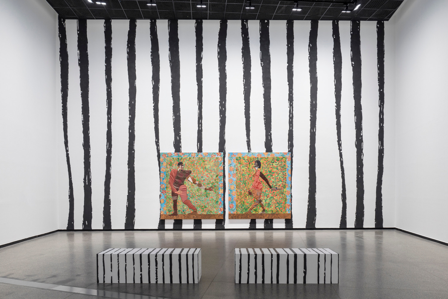 Installation view, Tschabalala Self, Skin Tight, Australian Centre for Contemporary Art, Melbourne, 2025