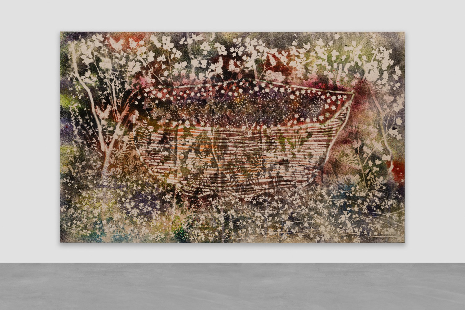 pigment painting by Sam Falls