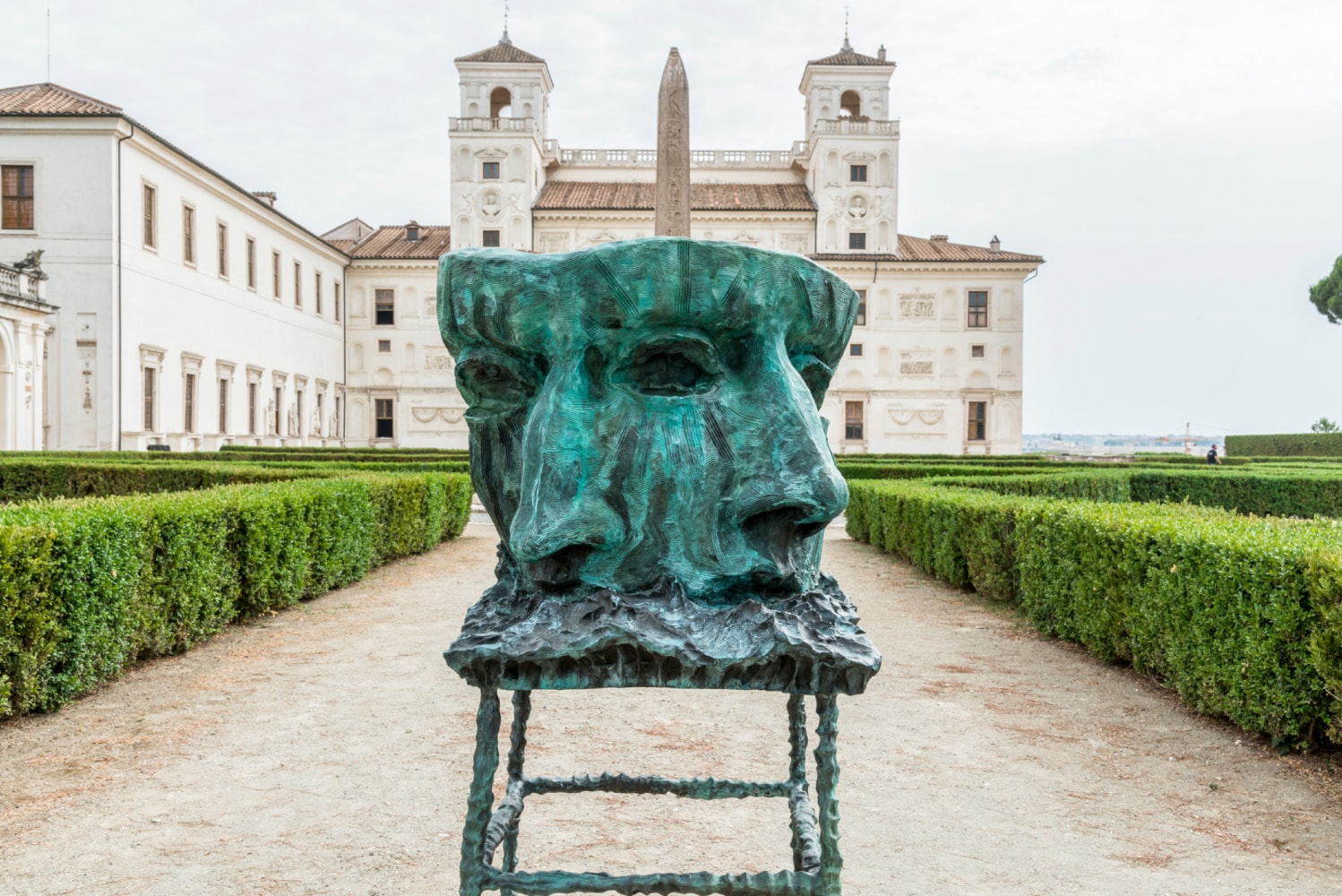 Installation view of sculpture by Jean-Marie Appriou