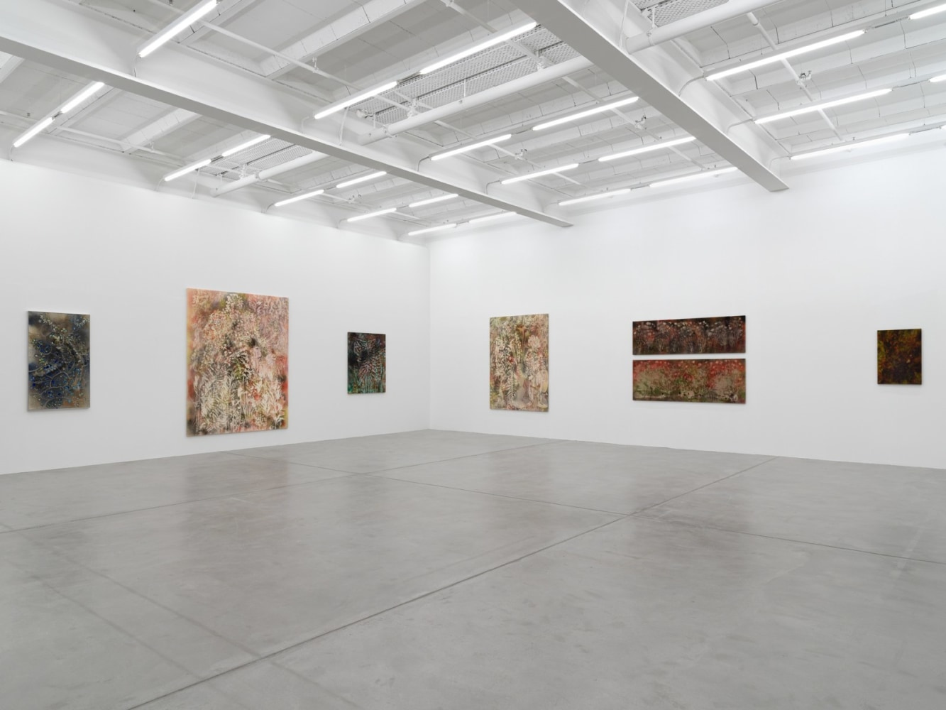 Exhibition View, Sam Falls, Galerie Eva Presenhuber, Zurich, 2021
