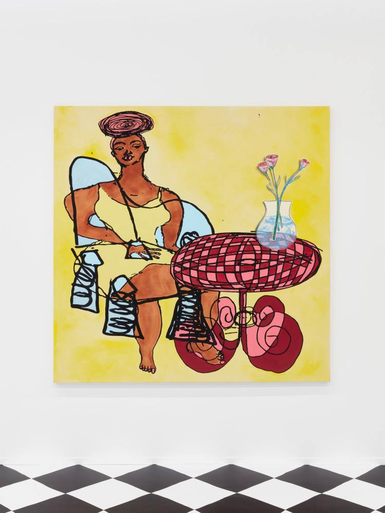 Installation view, Tschabalala Self,&amp;nbsp;Feed Me, Kiss Me, Need Me, Cultuurcentrum Strombeek, Grimbergen, 2023