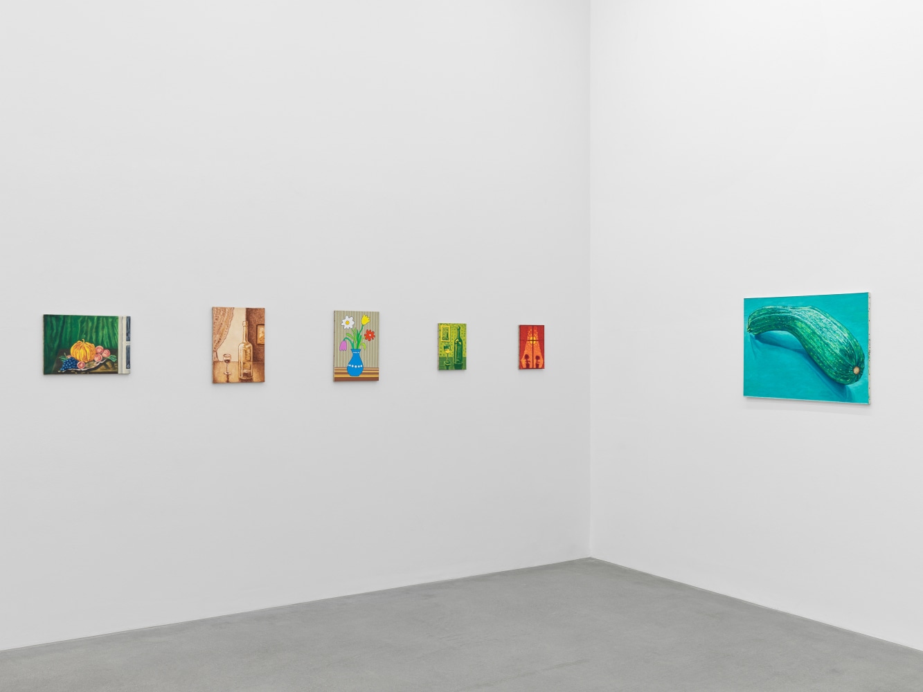Installation view, Jean-Fr&amp;eacute;d&amp;eacute;ric Schnyder, &amp;OElig;L AUF LEINWAND, Galerie Eva Presenhuber, Waldmannstrasse, Zurich, 2024
