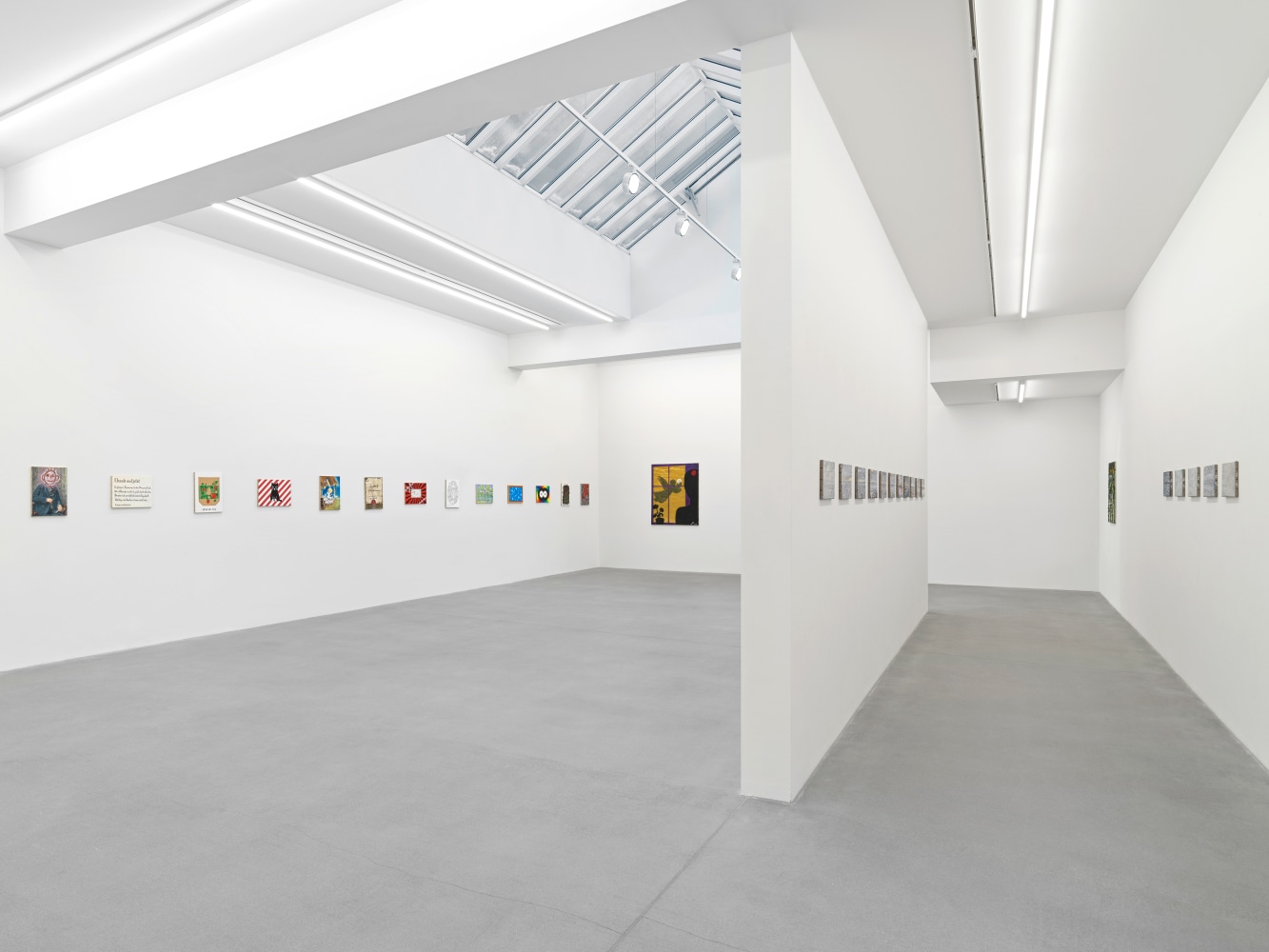 Installation view, Jean-Fr&amp;eacute;d&amp;eacute;ric Schnyder, &amp;OElig;L AUF LEINWAND, Galerie Eva Presenhuber, Waldmannstrasse, Zurich, 2024