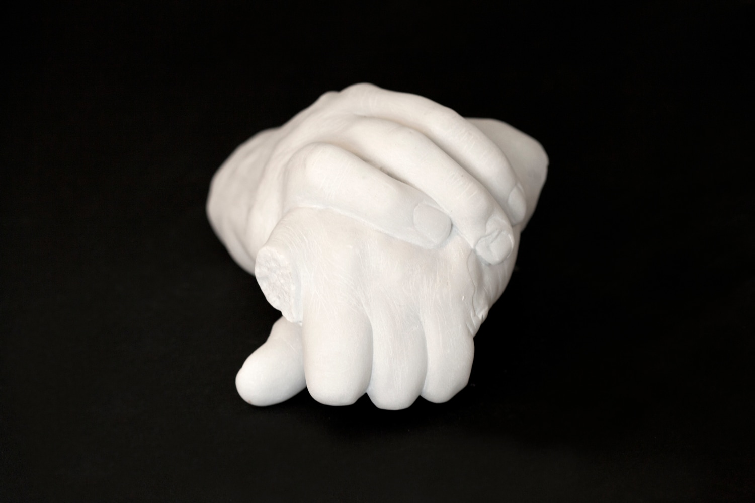 Douglas Gordon Exhibit A 2016 Carrara marble 16 x 12 x 16 cm / 6 1/4 x 4 3/4 x 6 1/4 in