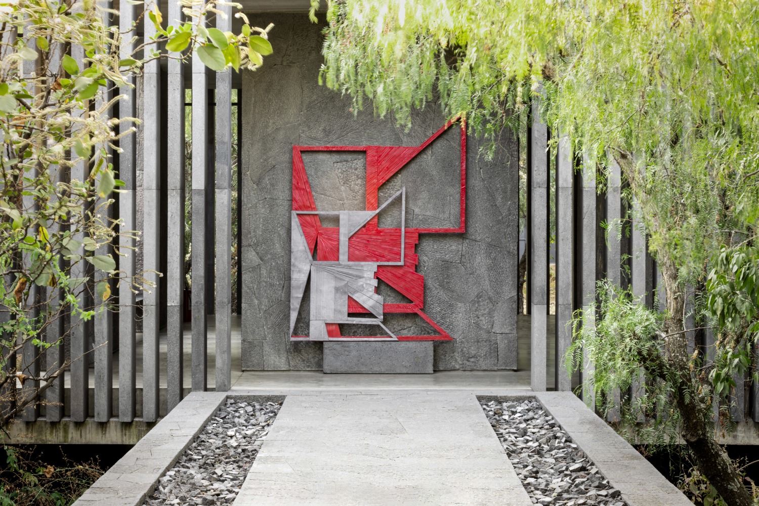 Installation view, Wyatt Kahn, Fantasmas, Museo Anahuacalli, Mexico City, 2024