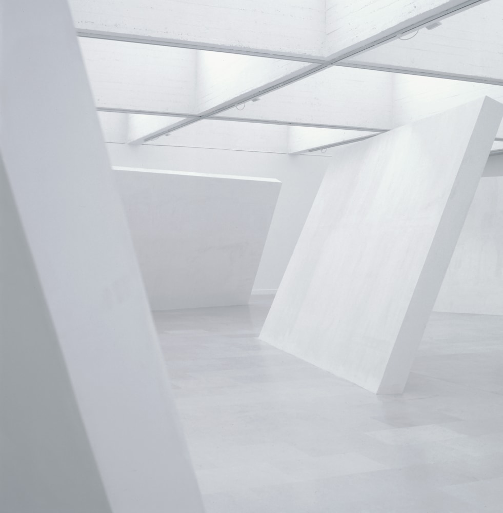 Installation view of sculptures by Ugo Rondinone